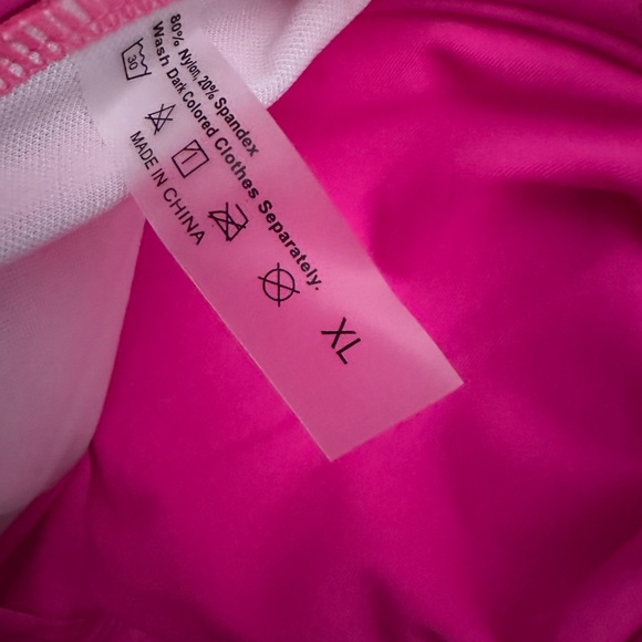 * NEW* Fashion Nova HOT PINK 1 pc SWIMSUIT - Picture 4 of 10